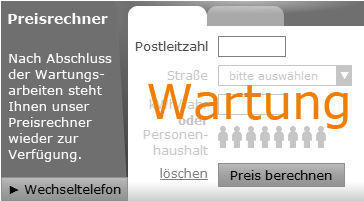 Direktservice Wartungsmodus